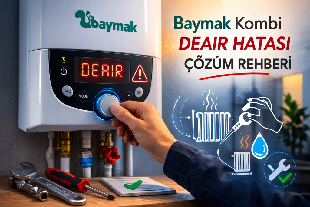 Baymak Kombide DeAir Yazısı Çıktıysa Panik Yapmayın! (Kesin Çözüm Rehberi)