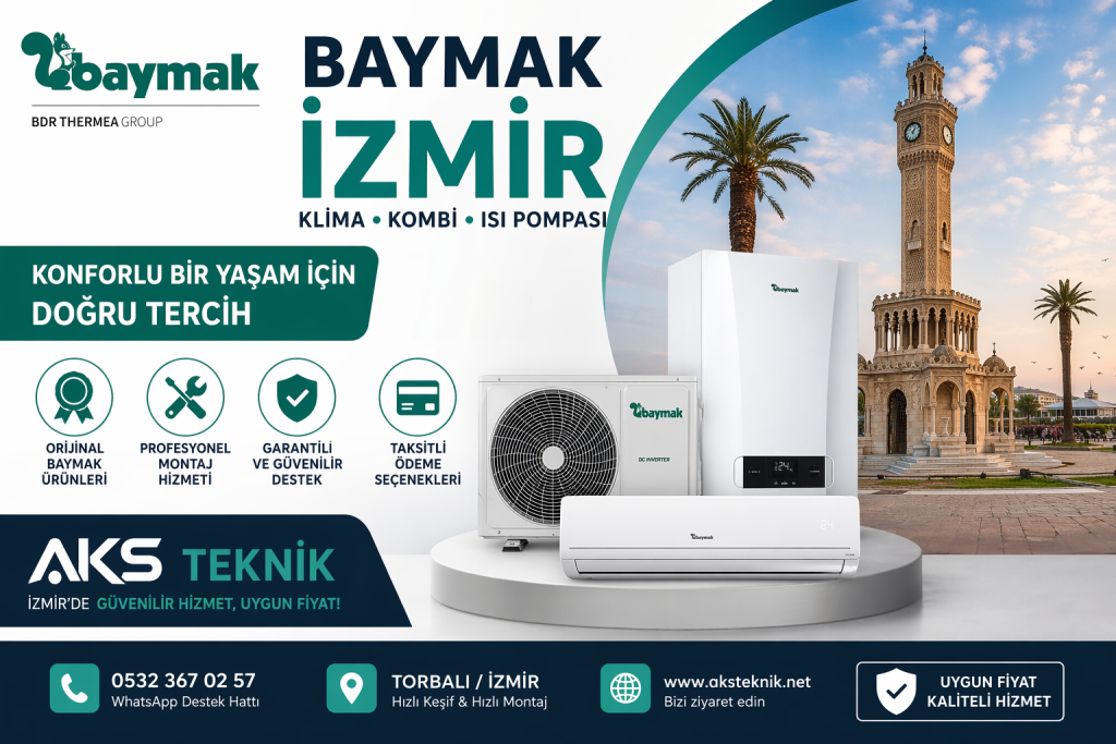 Baymak İzmir Yetkili Satıcı | Uygun Fiyat ve Taksit – AKS Teknik
